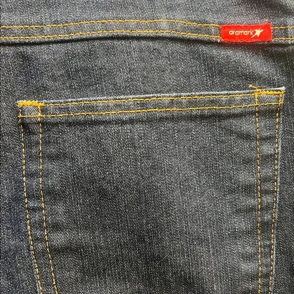 Lot of 2 Aramark Blue Denim Jeans Men’s 40Wx30L - Picture 8 of 10